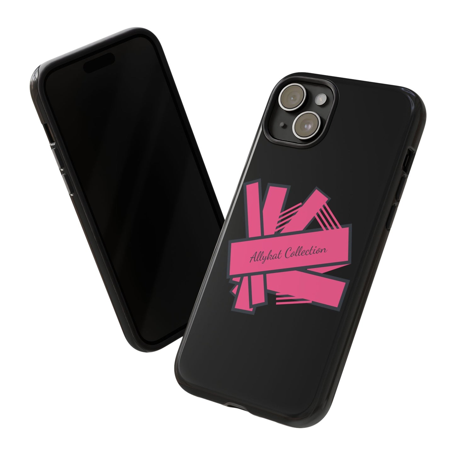 Stylish Tough Phone Case - Allykat Collection - Pink Stripes Design