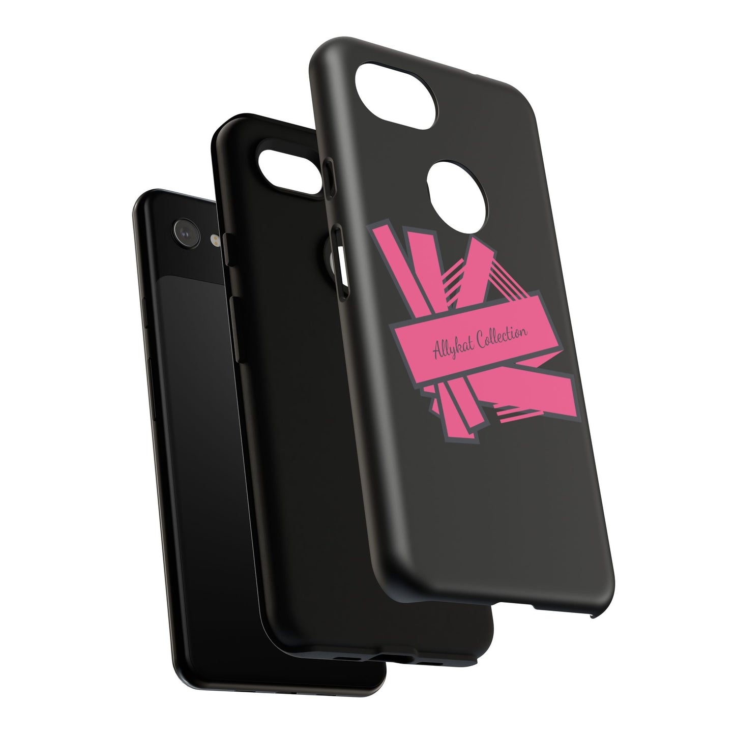 Stylish Tough Phone Case - Allykat Collection - Pink Stripes Design