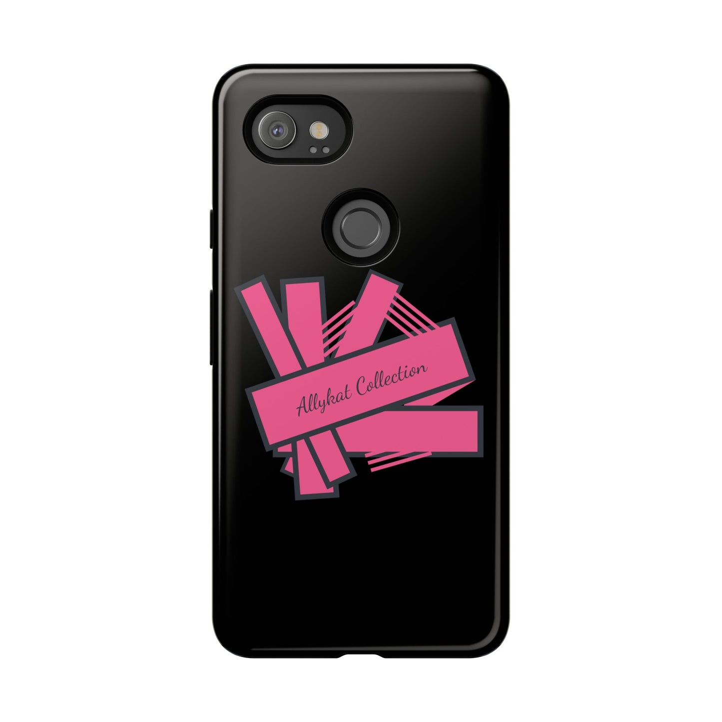 Stylish Tough Phone Case - Allykat Collection - Pink Stripes Design