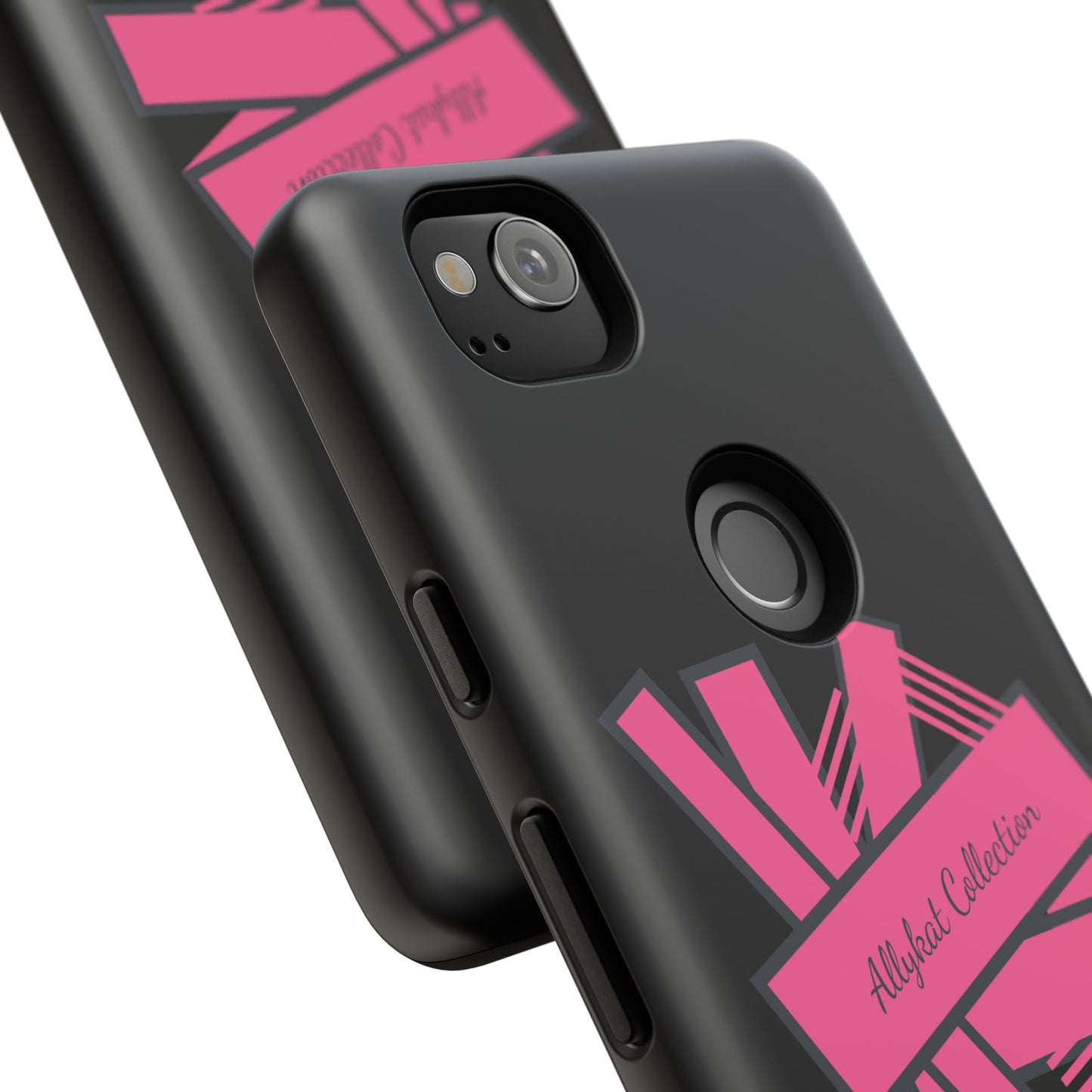 Stylish Tough Phone Case - Allykat Collection - Pink Stripes Design