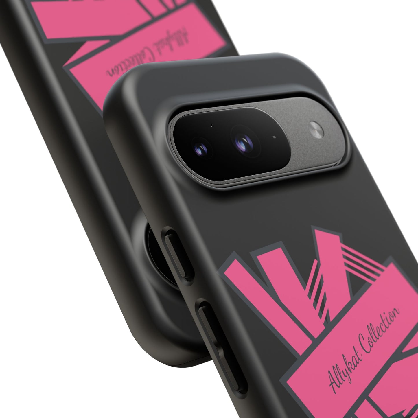 Stylish Tough Phone Case - Allykat Collection - Pink Stripes Design