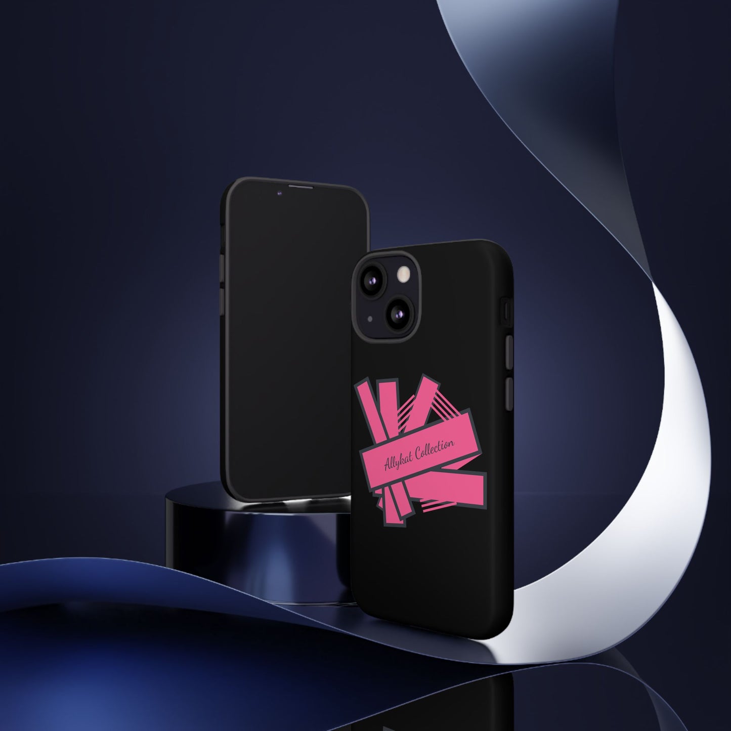 Stylish Tough Phone Case - Allykat Collection - Pink Stripes Design