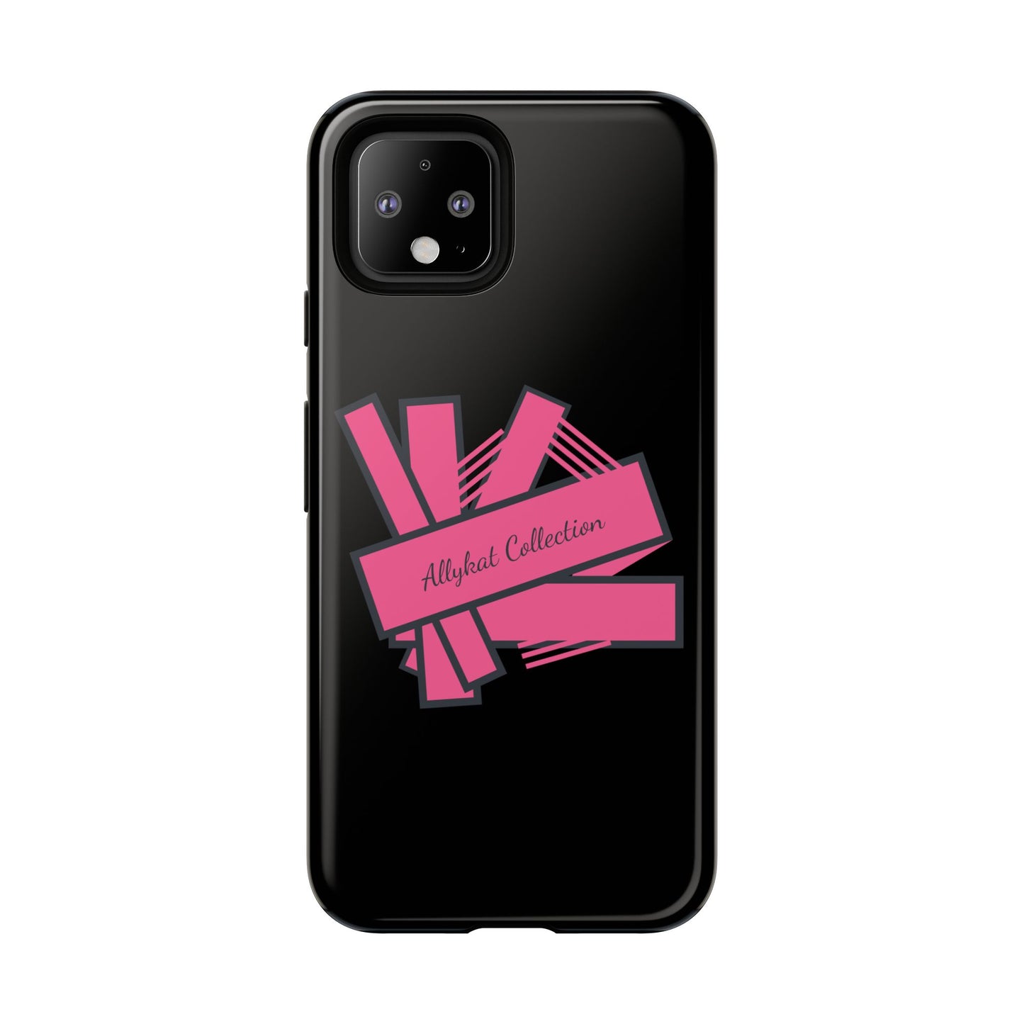 Stylish Tough Phone Case - Allykat Collection - Pink Stripes Design