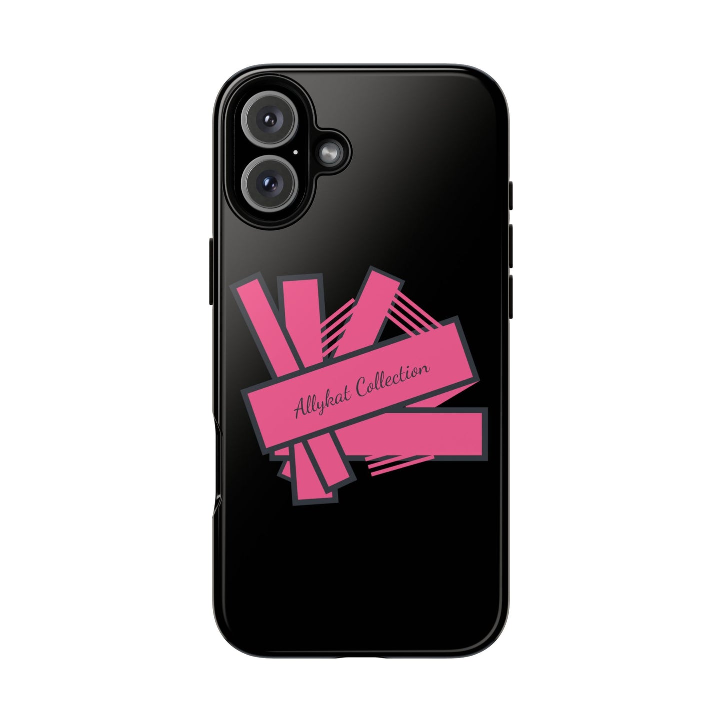 Stylish Tough Phone Case - Allykat Collection - Pink Stripes Design