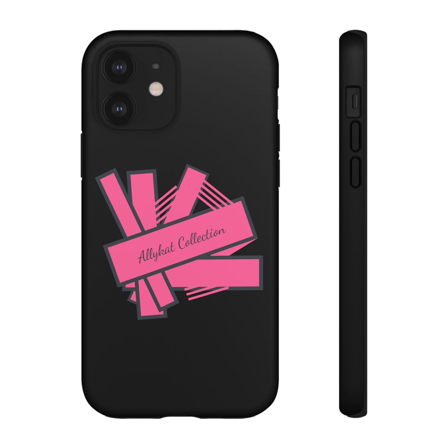 Stylish Tough Phone Case - Allykat Collection - Pink Stripes Design