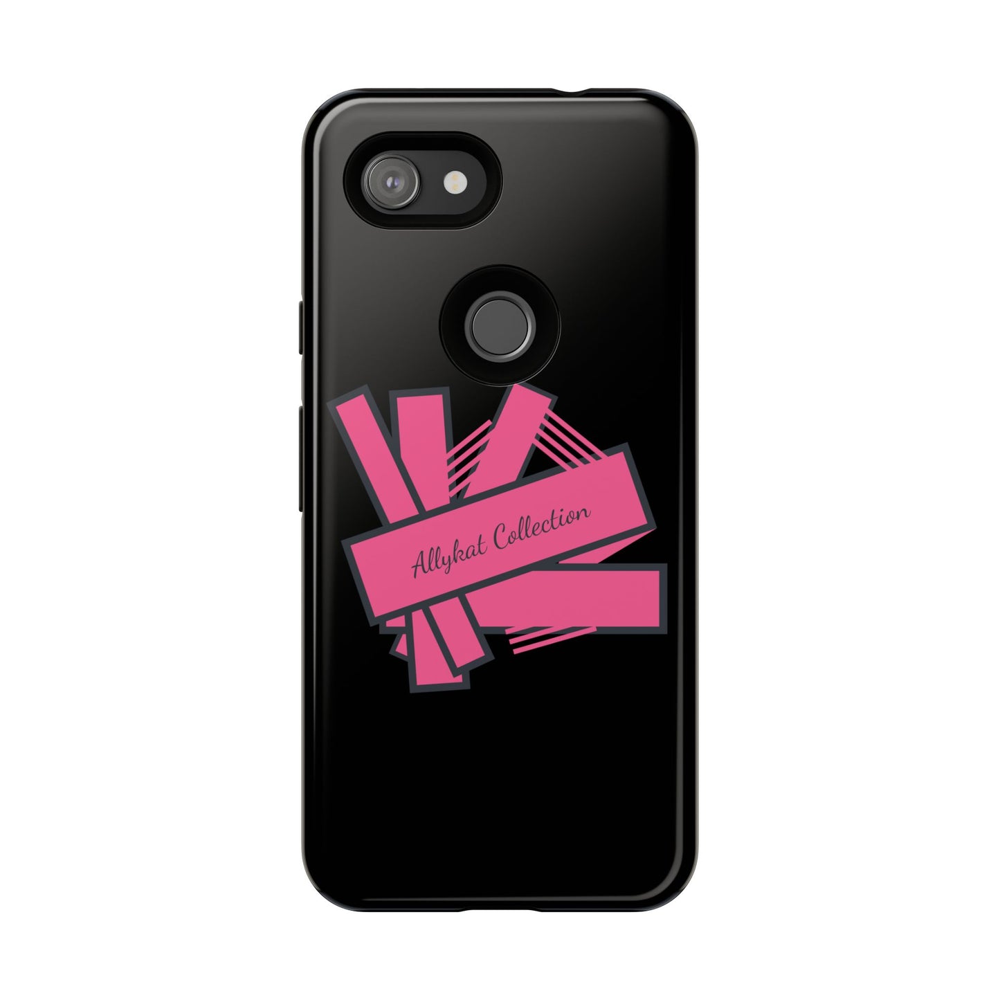 Stylish Tough Phone Case - Allykat Collection - Pink Stripes Design