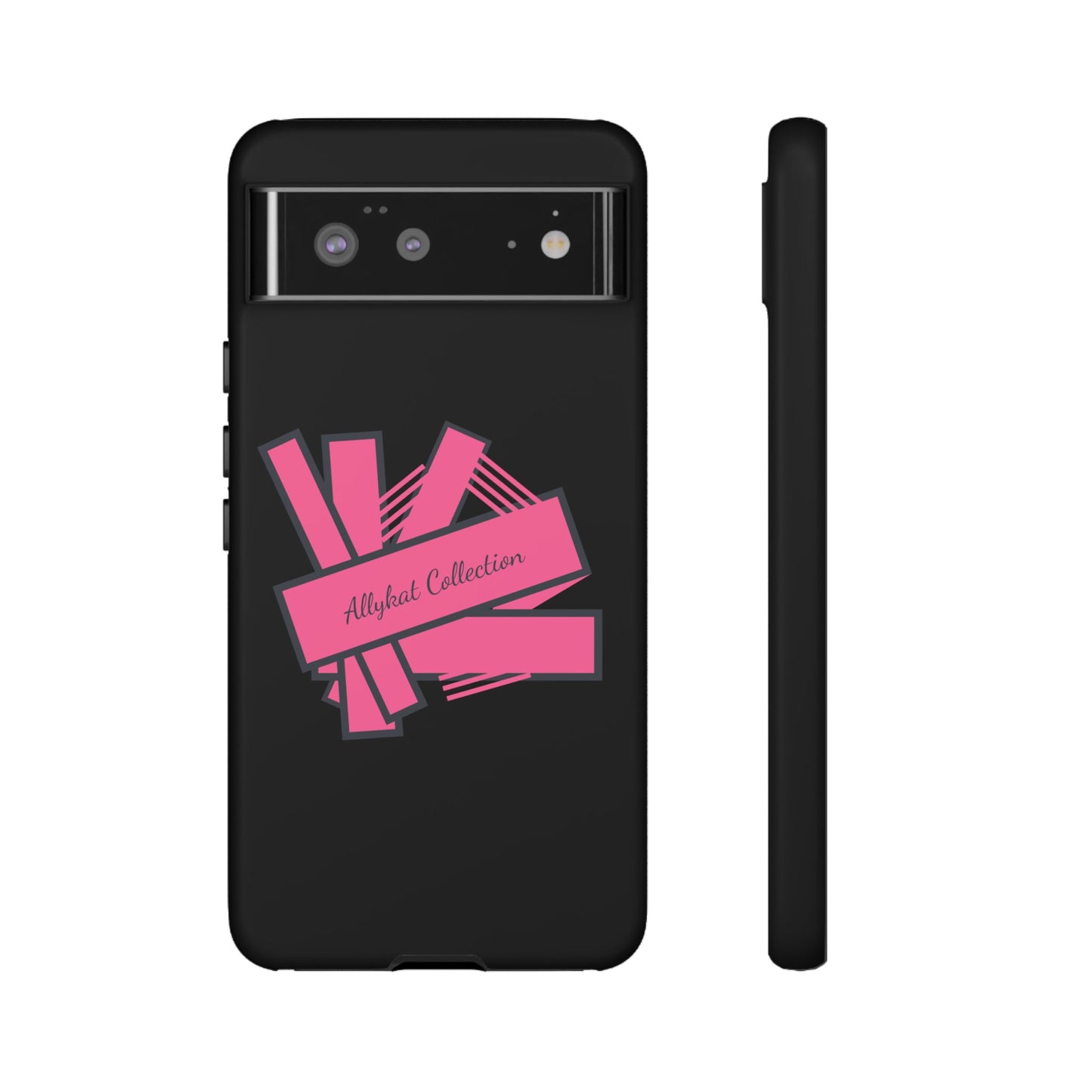 Stylish Tough Phone Case - Allykat Collection - Pink Stripes Design