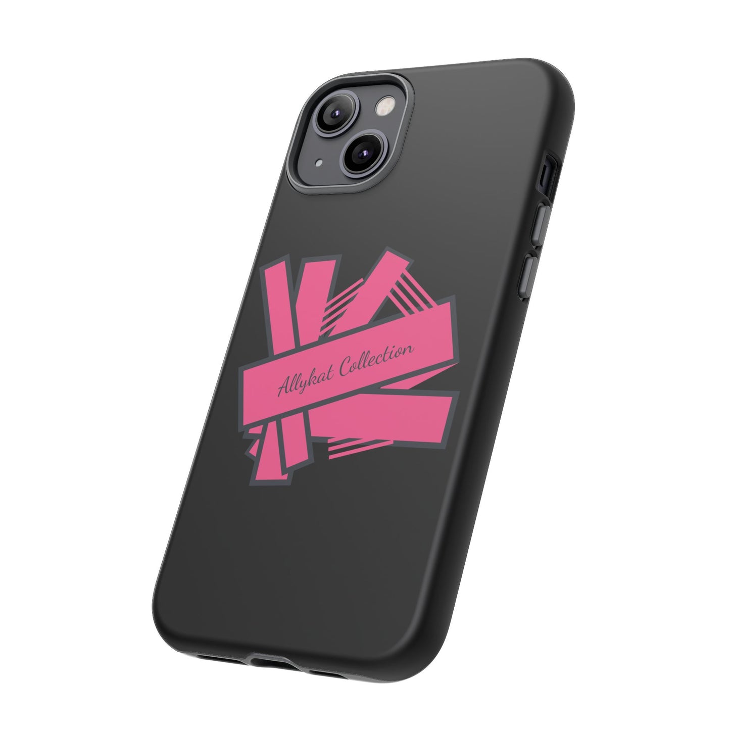 Stylish Tough Phone Case - Allykat Collection - Pink Stripes Design