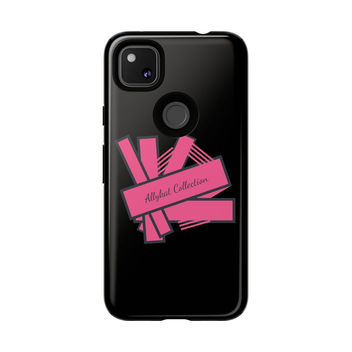 Stylish Tough Phone Case - Allykat Collection - Pink Stripes Design