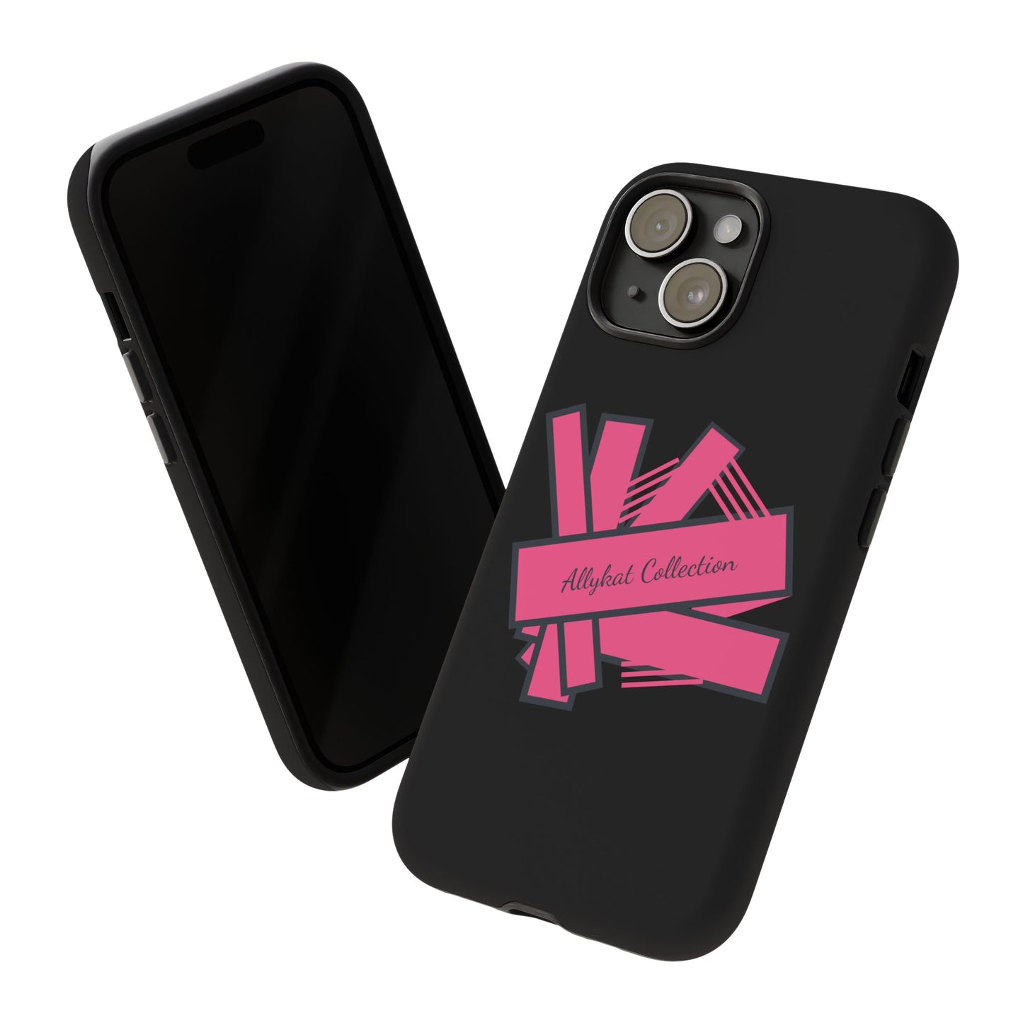 Stylish Tough Phone Case - Allykat Collection - Pink Stripes Design