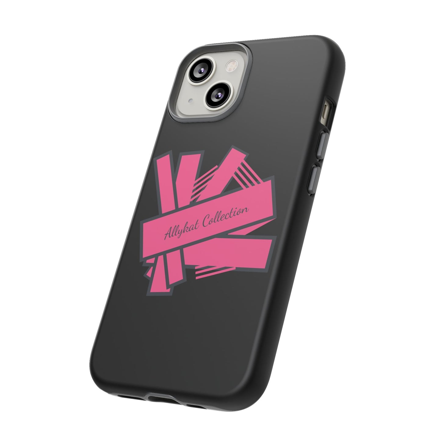 Stylish Tough Phone Case - Allykat Collection - Pink Stripes Design