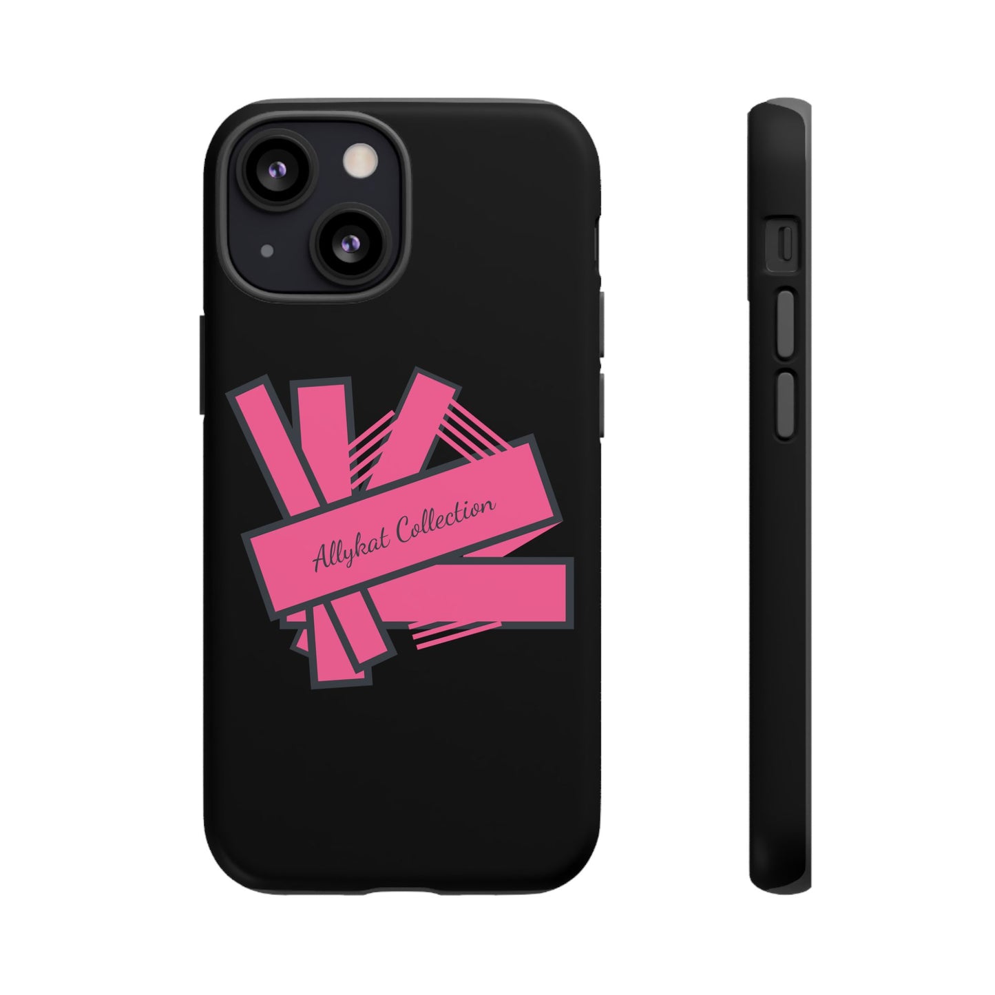 Stylish Tough Phone Case - Allykat Collection - Pink Stripes Design