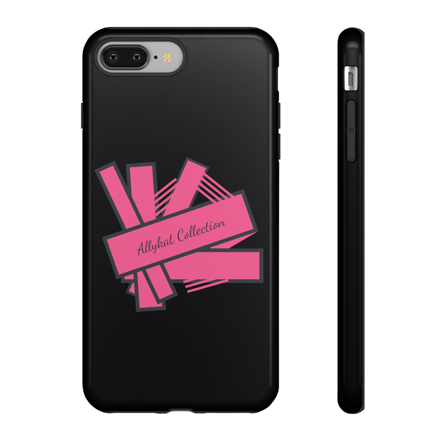 Stylish Tough Phone Case - Allykat Collection - Pink Stripes Design