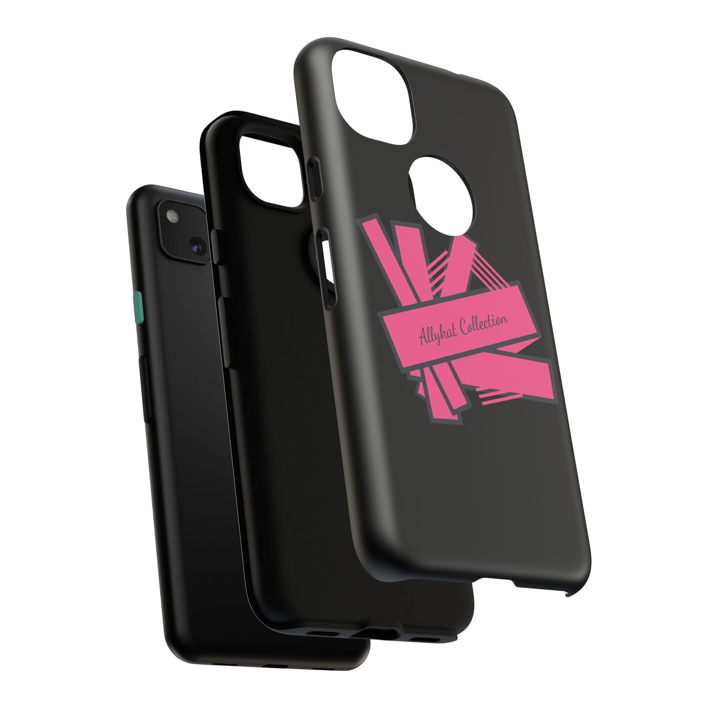 Stylish Tough Phone Case - Allykat Collection - Pink Stripes Design