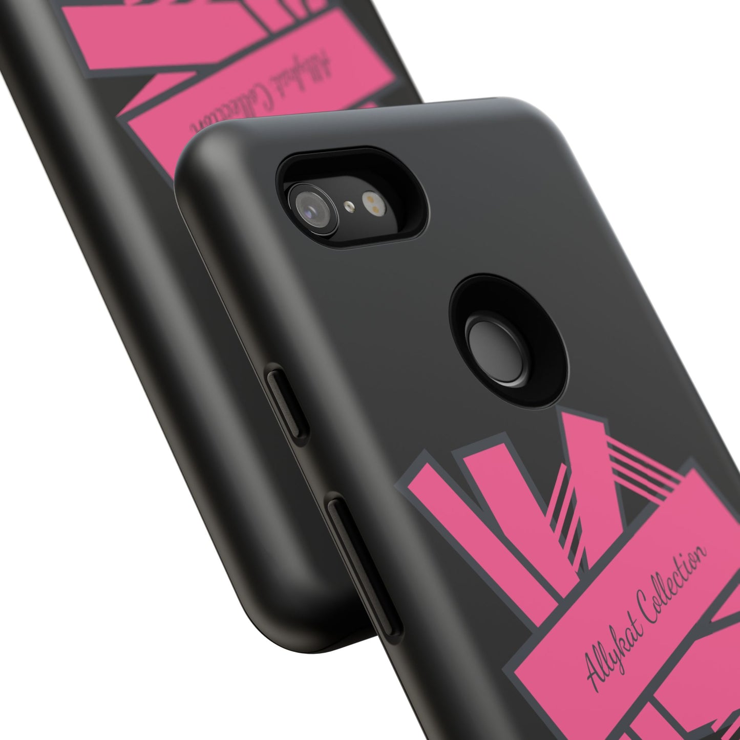 Stylish Tough Phone Case - Allykat Collection - Pink Stripes Design