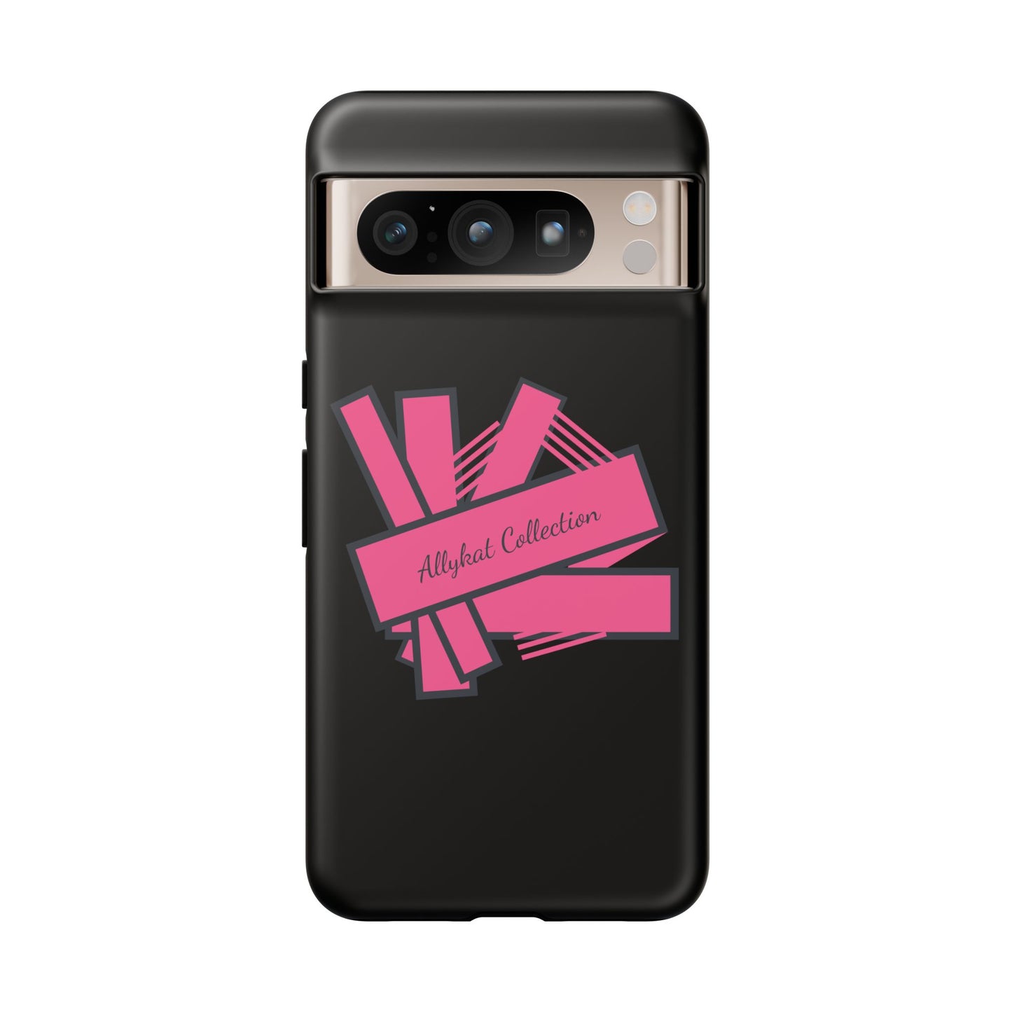 Stylish Tough Phone Case - Allykat Collection - Pink Stripes Design