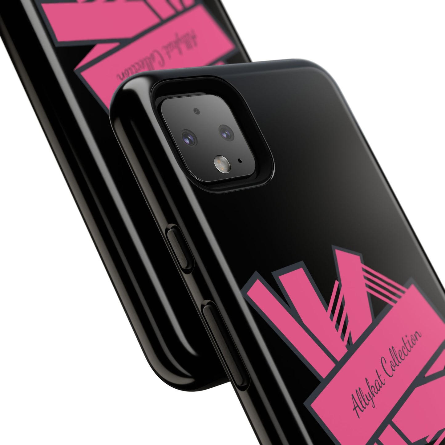 Stylish Tough Phone Case - Allykat Collection - Pink Stripes Design