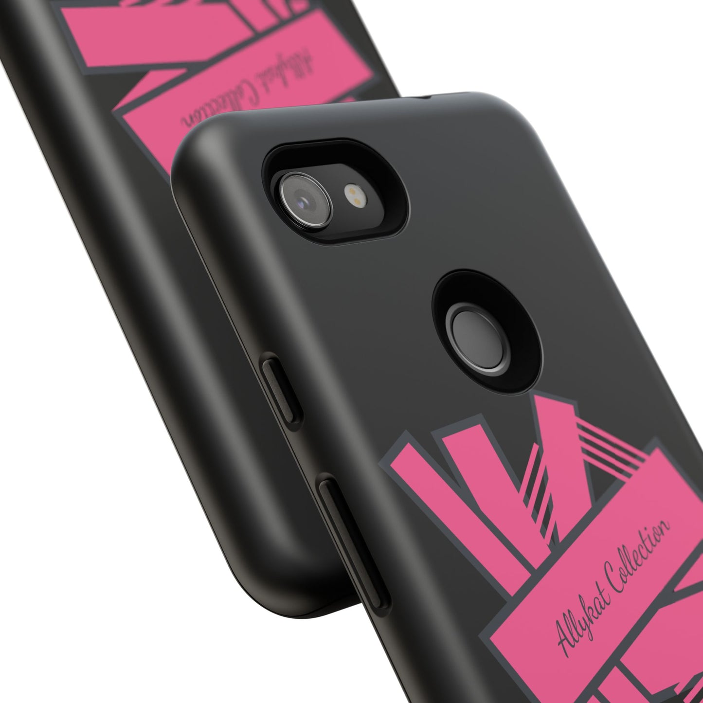 Stylish Tough Phone Case - Allykat Collection - Pink Stripes Design