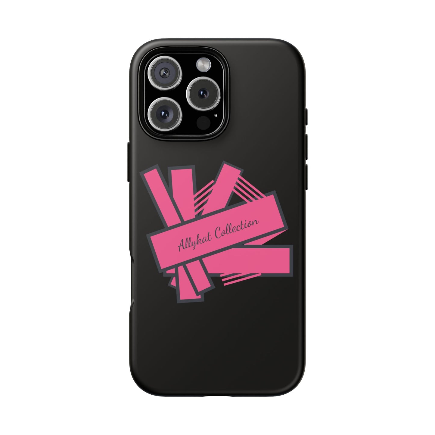 Stylish Tough Phone Case - Allykat Collection - Pink Stripes Design