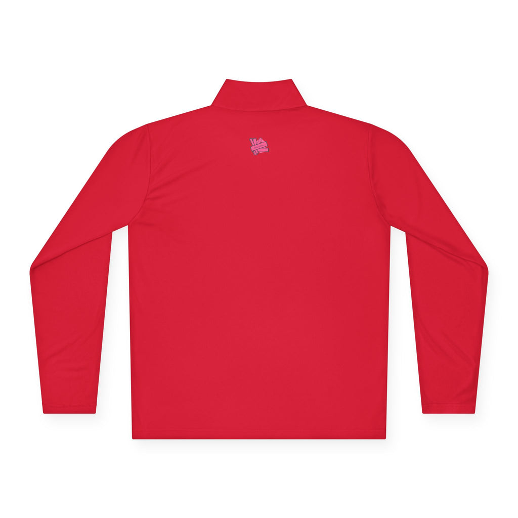 Stylish Unisex Quarter-Zip Pullover with Fun Graphic