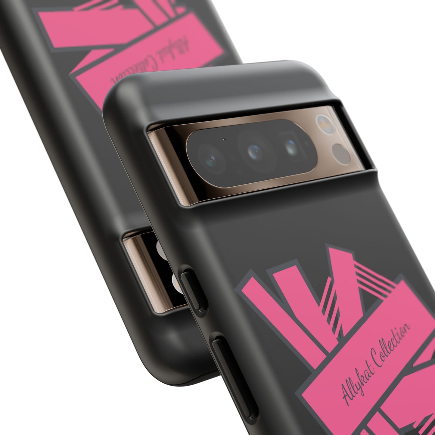 Stylish Tough Phone Case - Allykat Collection - Pink Stripes Design