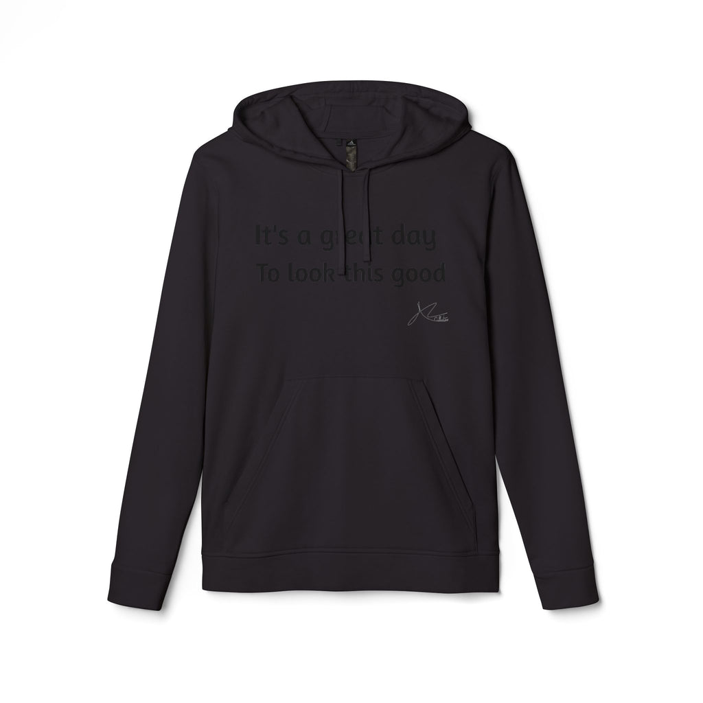 Adidas Unisex Fleece Hoodie - 'It's a Great Day to Look This Good'