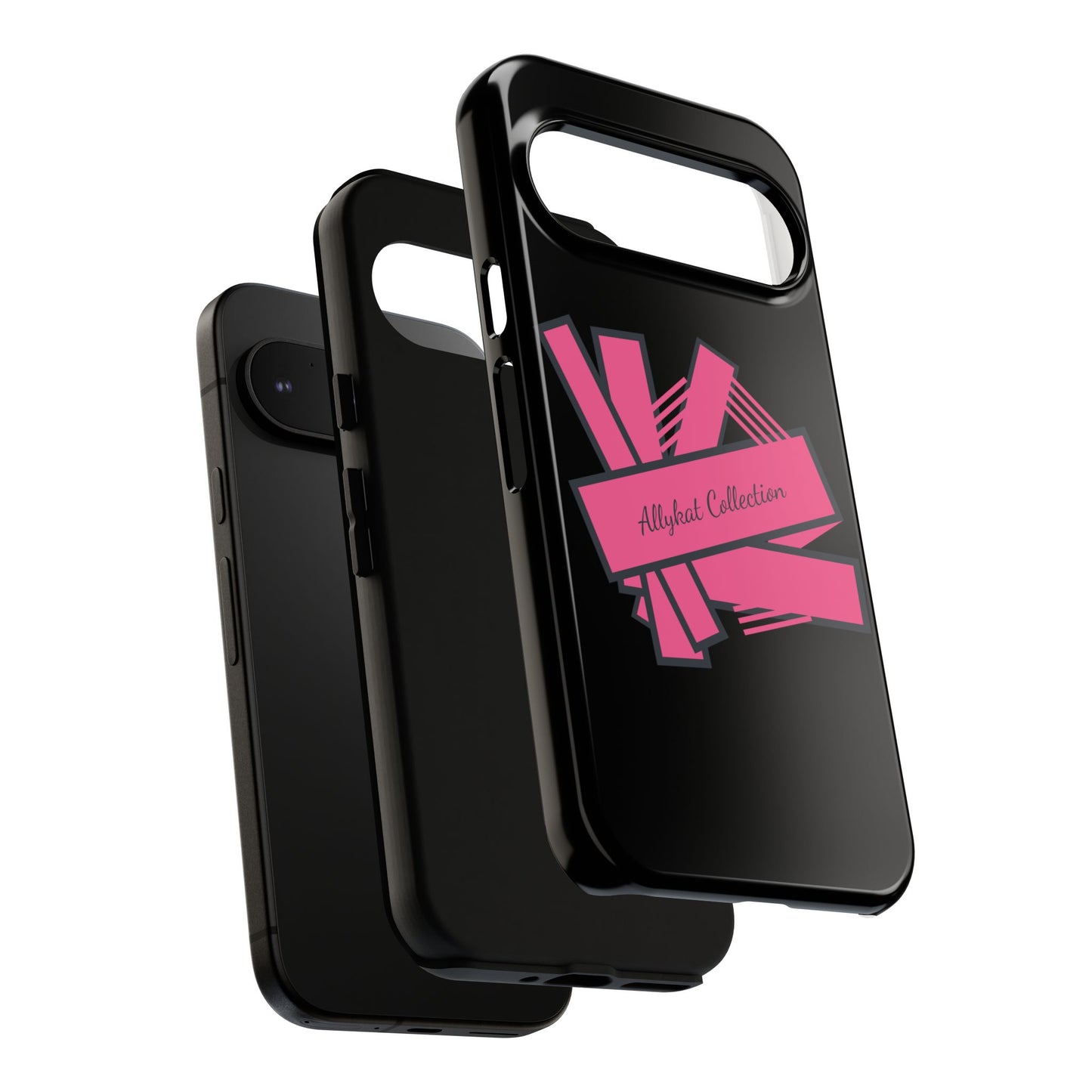 Stylish Tough Phone Case - Allykat Collection - Pink Stripes Design