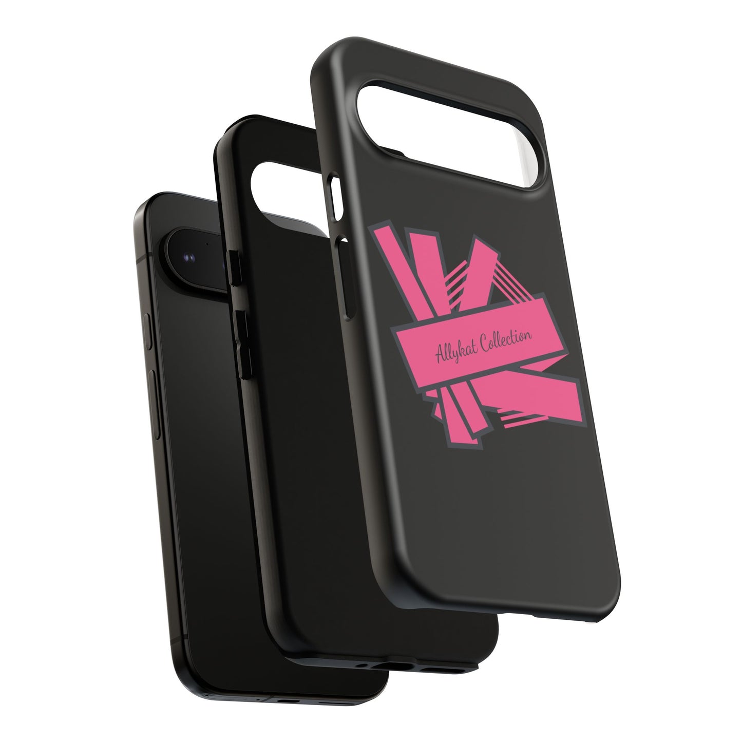 Stylish Tough Phone Case - Allykat Collection - Pink Stripes Design