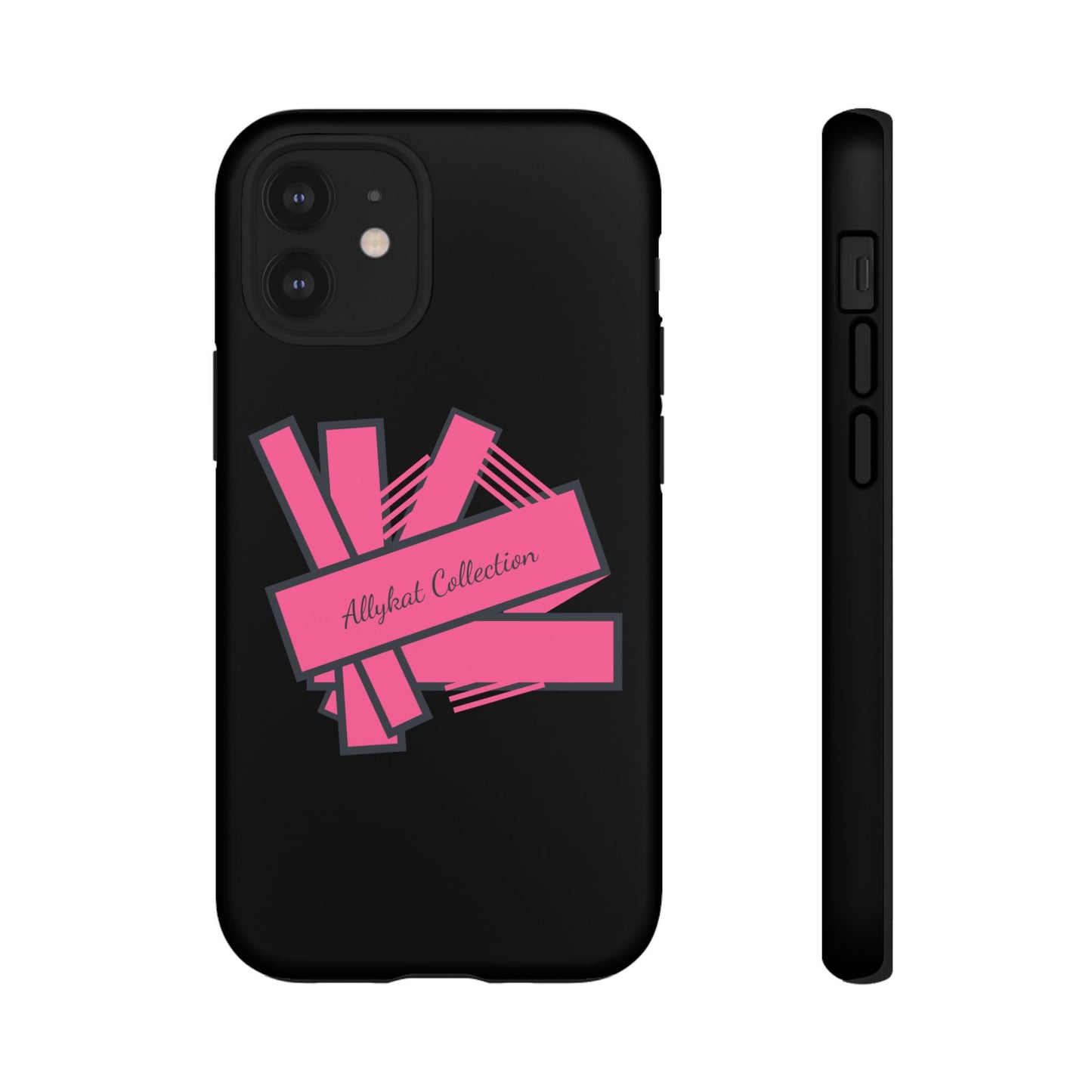 Stylish Tough Phone Case - Allykat Collection - Pink Stripes Design