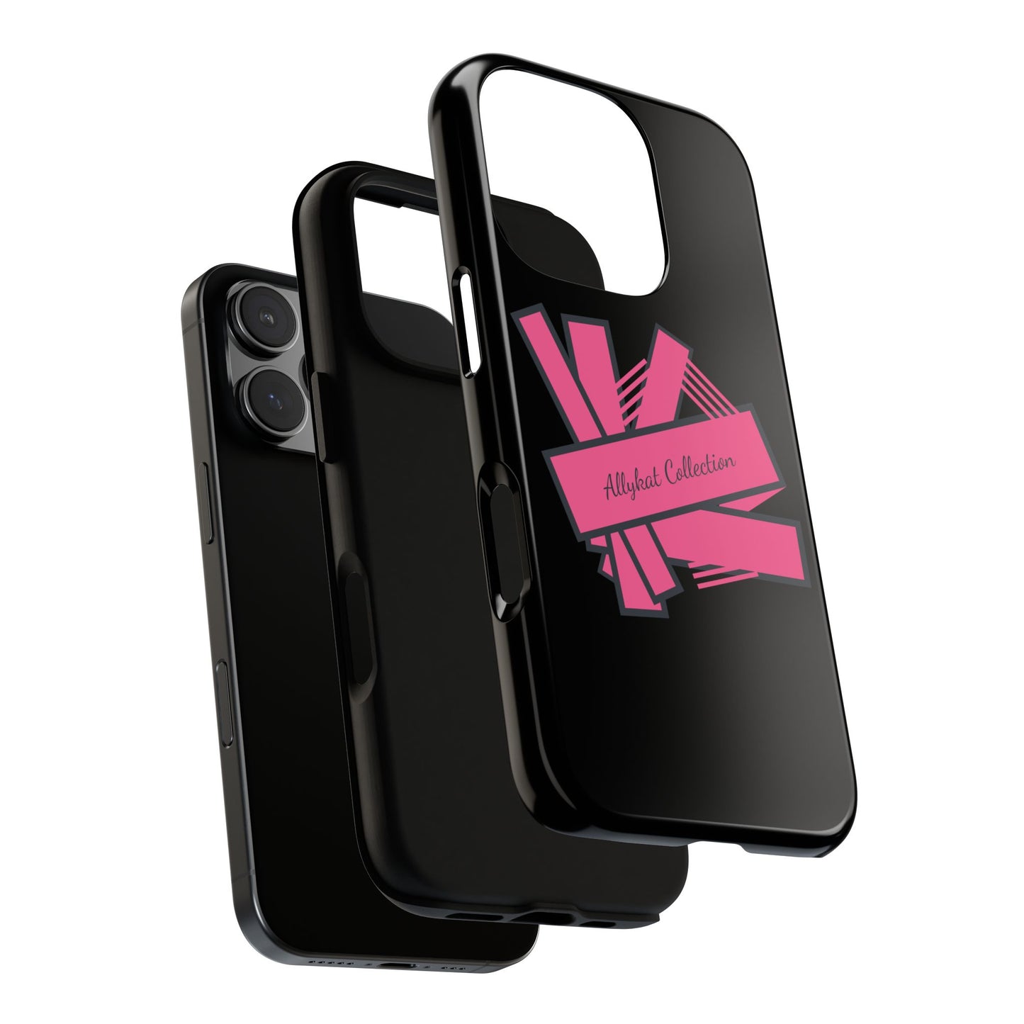 Stylish Tough Phone Case - Allykat Collection - Pink Stripes Design