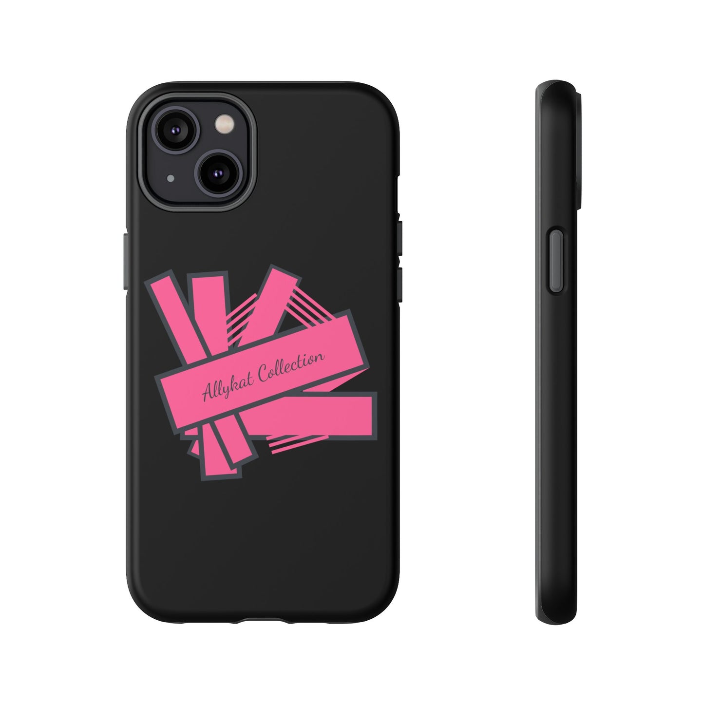 Stylish Tough Phone Case - Allykat Collection - Pink Stripes Design