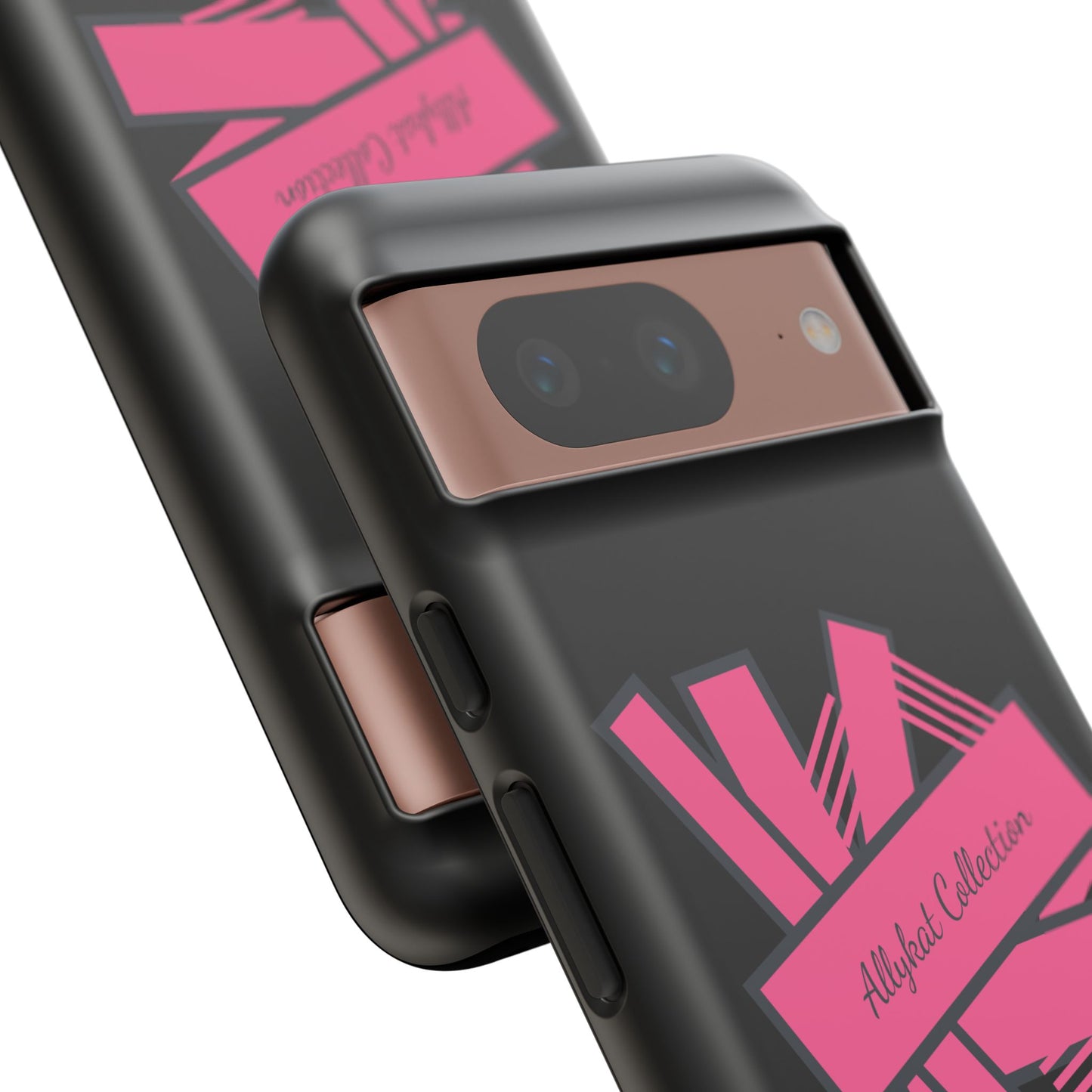 Stylish Tough Phone Case - Allykat Collection - Pink Stripes Design