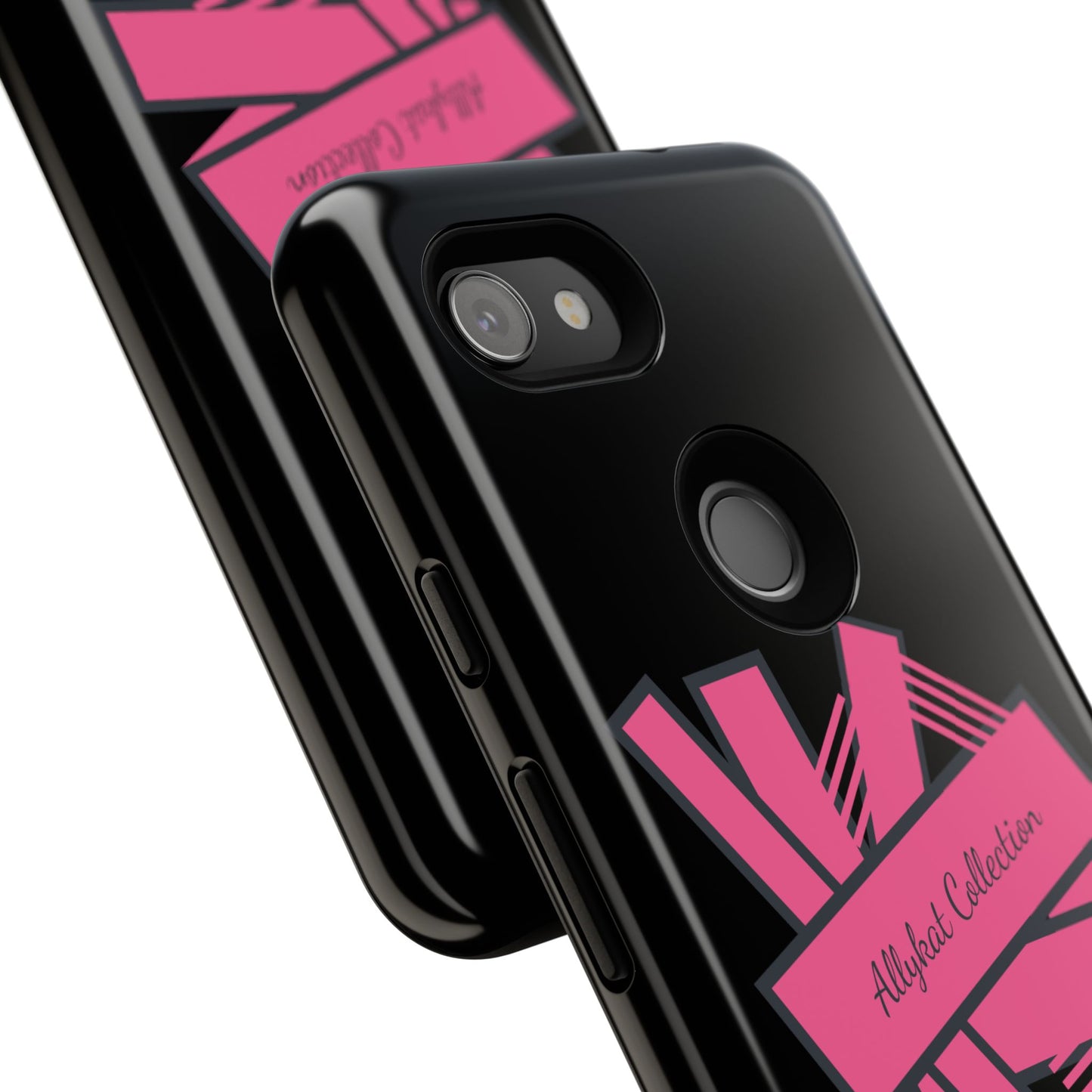 Stylish Tough Phone Case - Allykat Collection - Pink Stripes Design