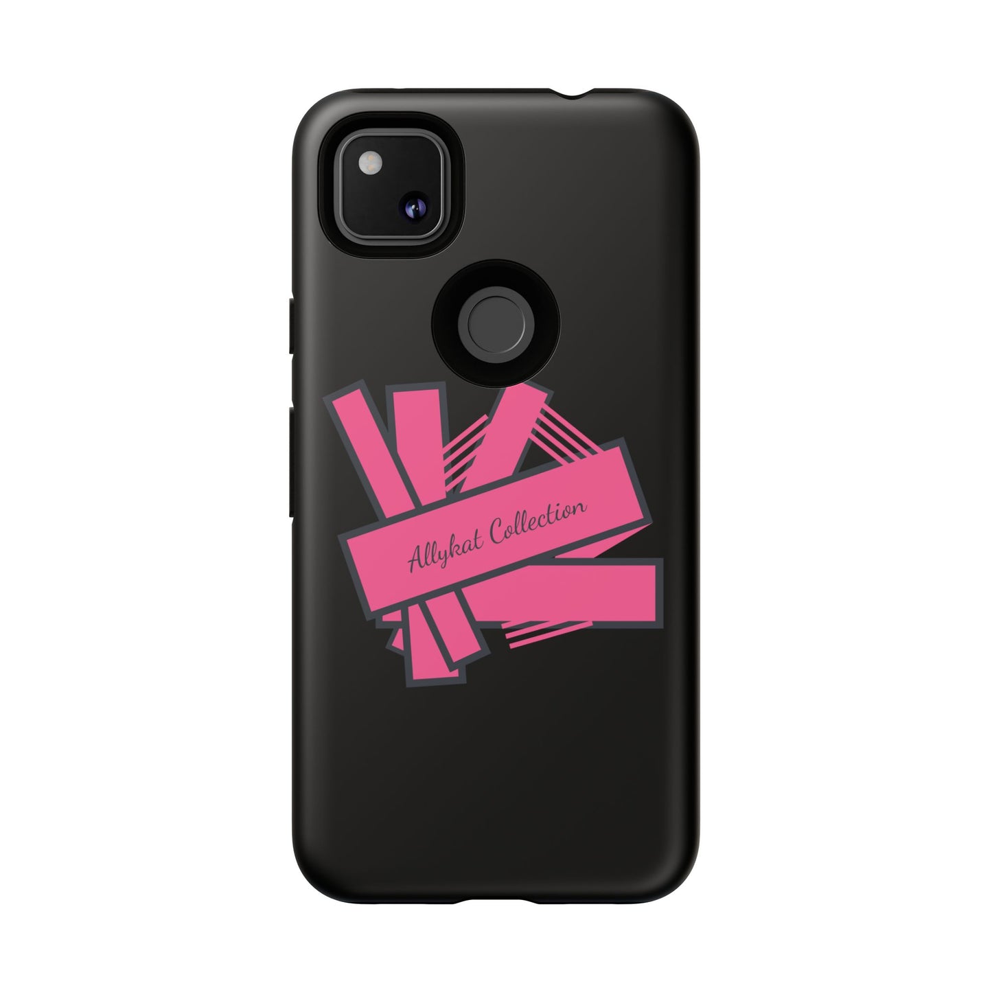 Stylish Tough Phone Case - Allykat Collection - Pink Stripes Design