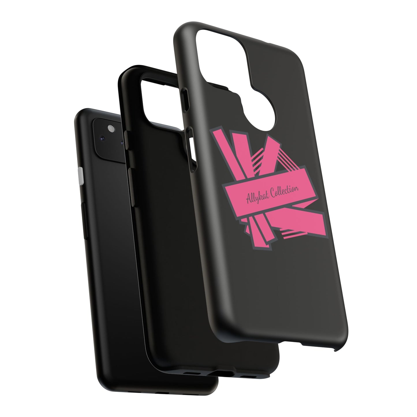 Stylish Tough Phone Case - Allykat Collection - Pink Stripes Design