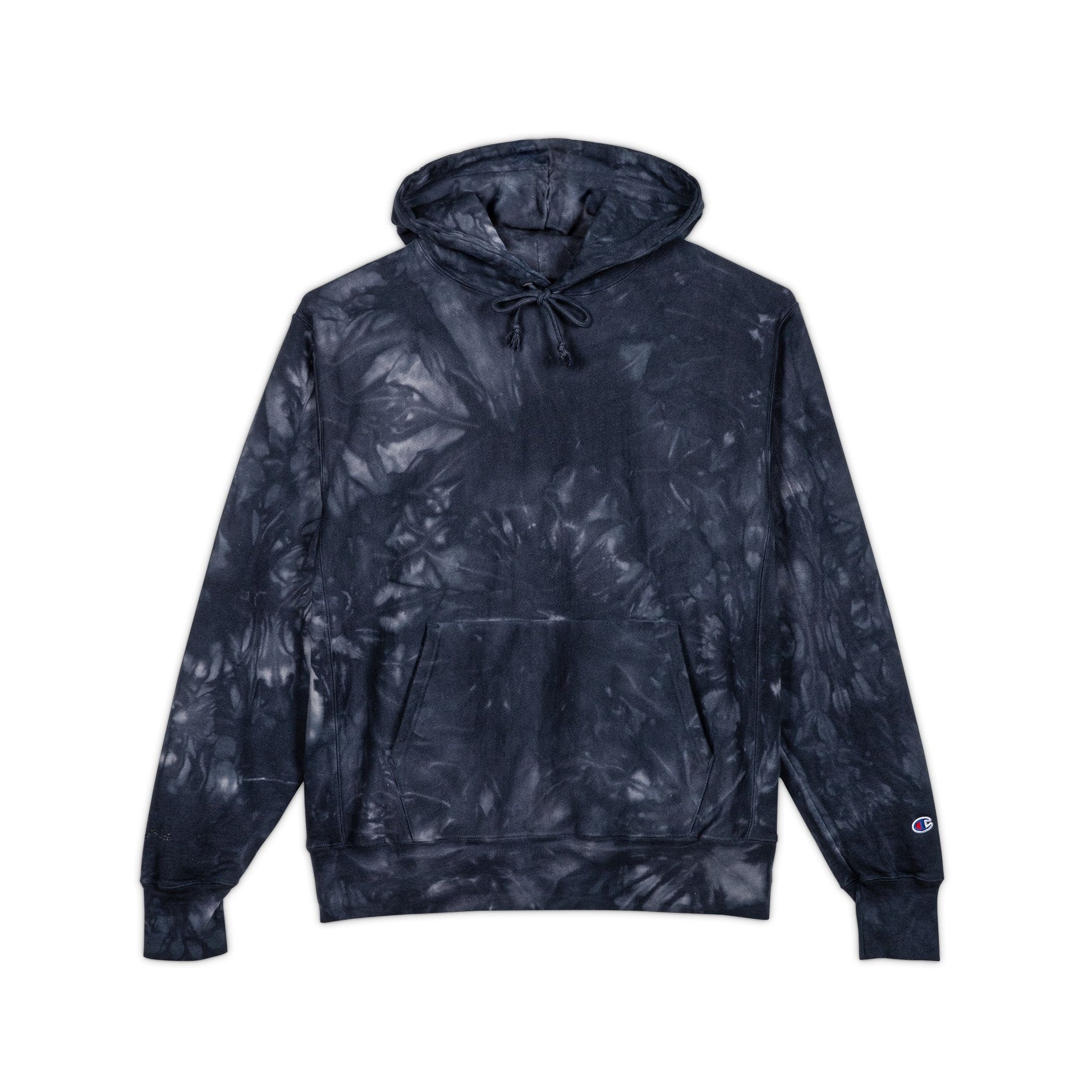 Unisex Tie-Dye Champion Hoodie - Embroidered Style, Cozy & Chic