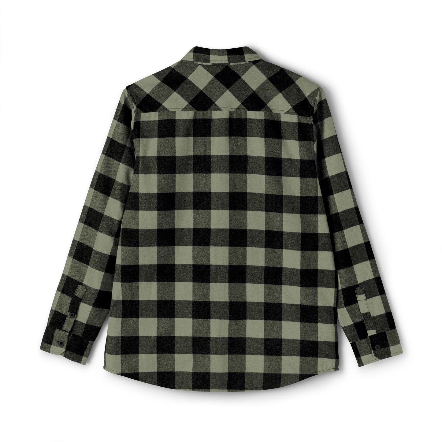 Unisex Flannel Shirt - Cozy Green Checkered Button-Up for Outdoor Adventures