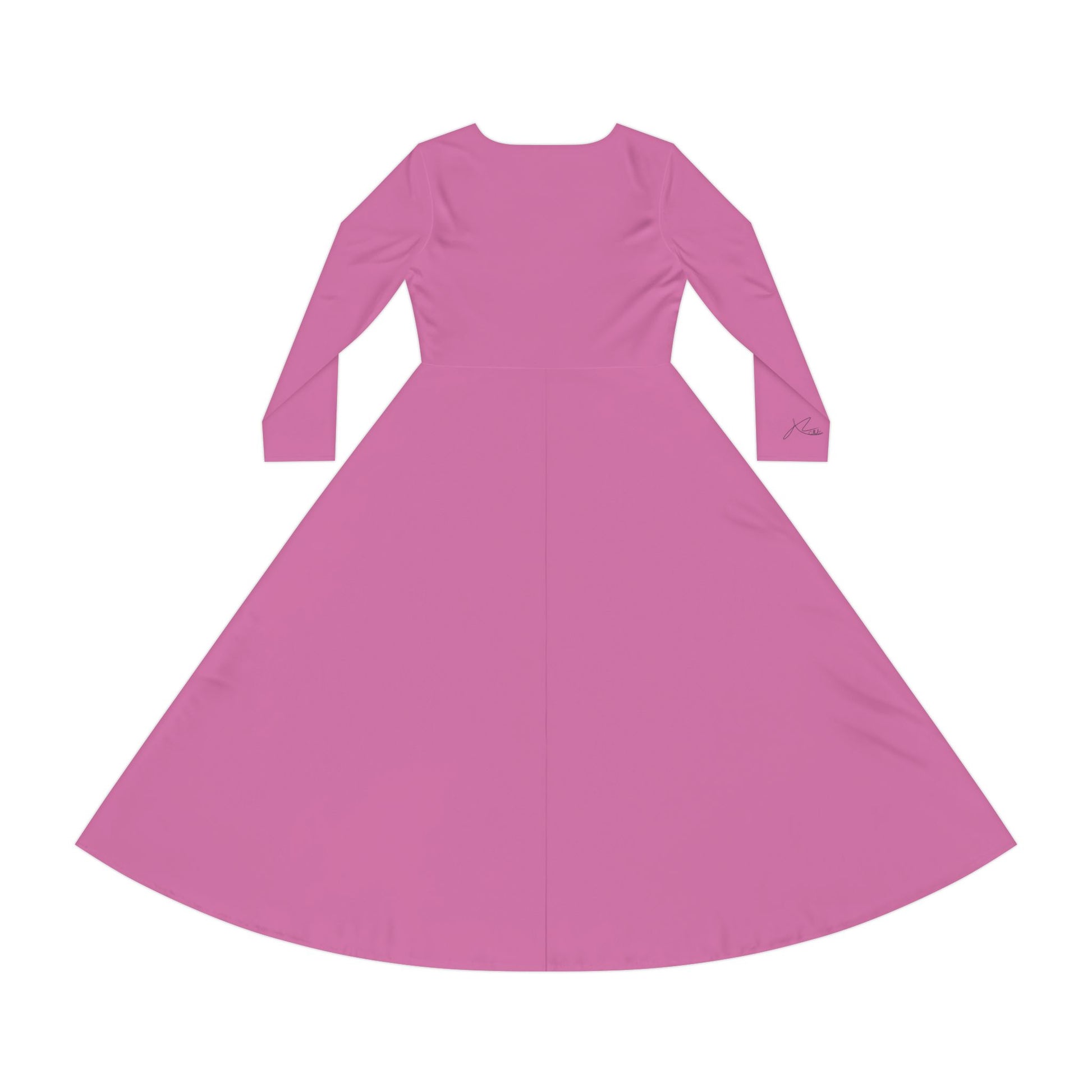 Pink Long Sleeve Dance Dress for Women – Perfect for Performances and Special Occasions