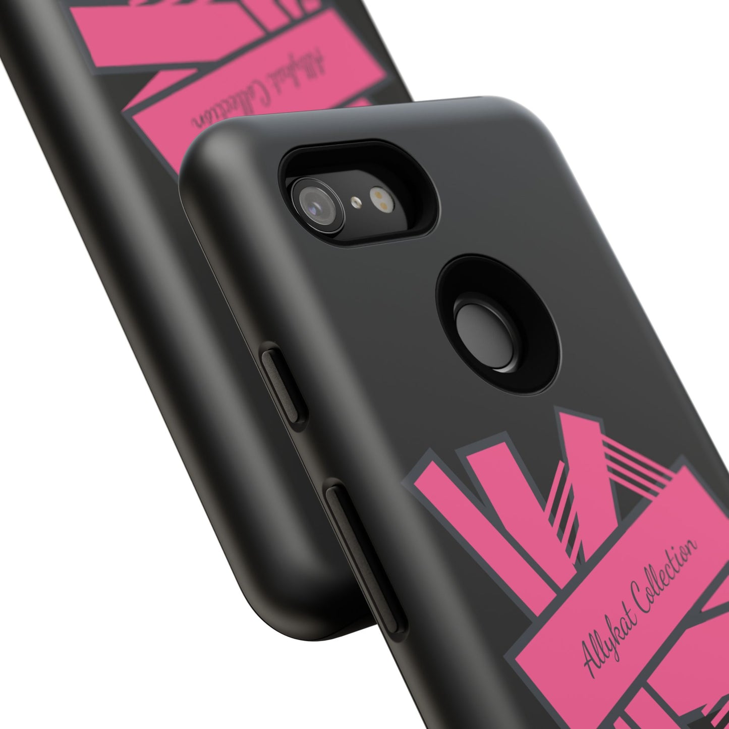 Stylish Tough Phone Case - Allykat Collection - Pink Stripes Design