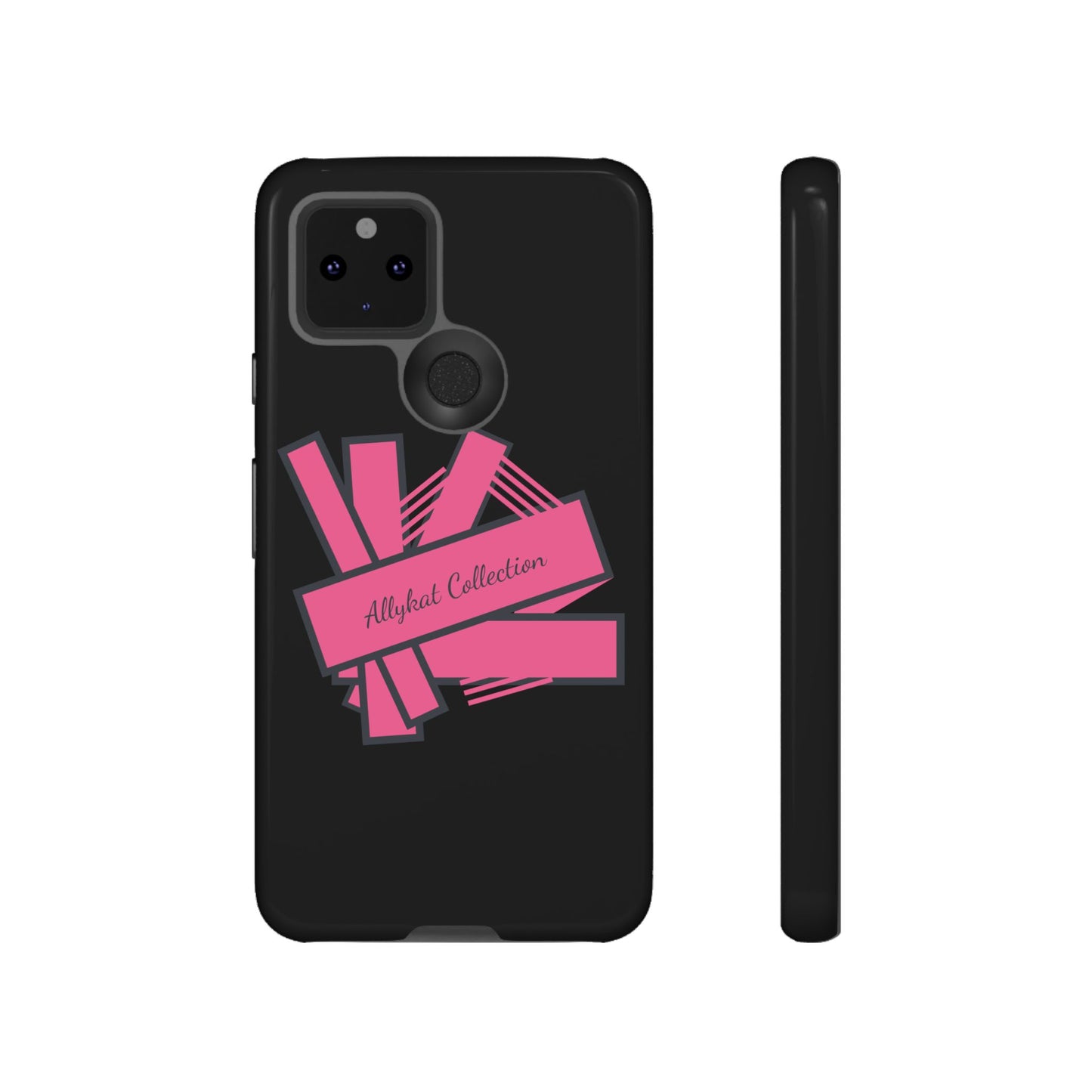 Stylish Tough Phone Case - Allykat Collection - Pink Stripes Design