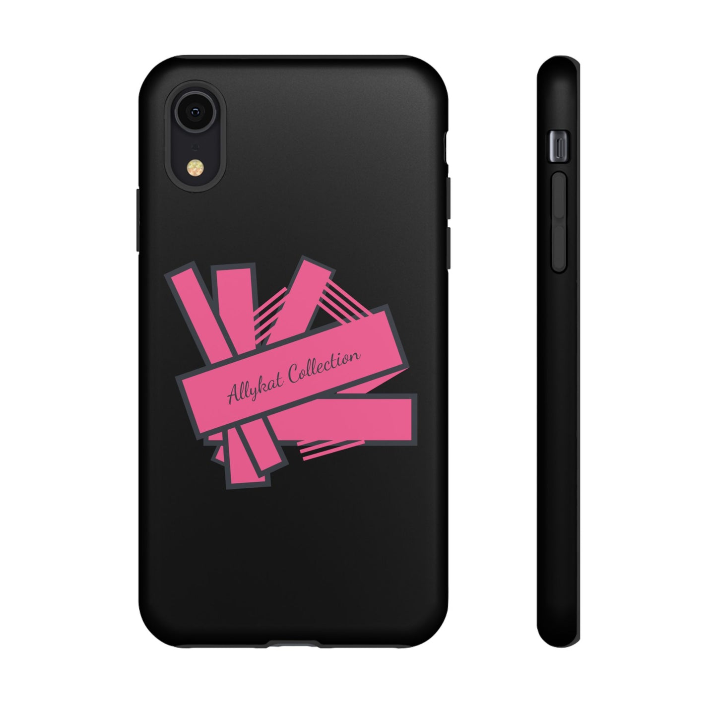 Stylish Tough Phone Case - Allykat Collection - Pink Stripes Design