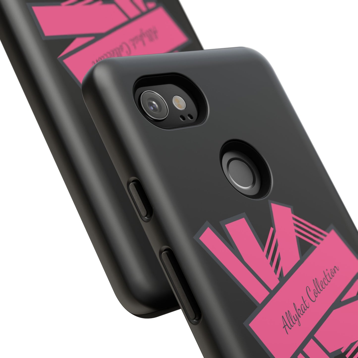 Stylish Tough Phone Case - Allykat Collection - Pink Stripes Design