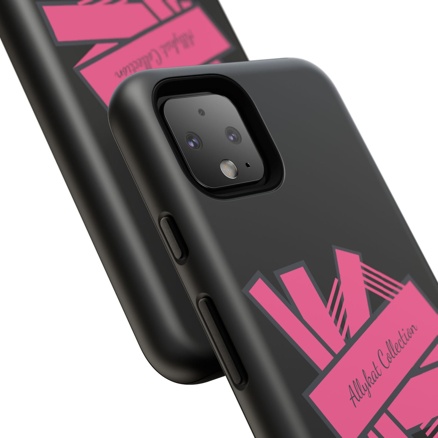 Stylish Tough Phone Case - Allykat Collection - Pink Stripes Design