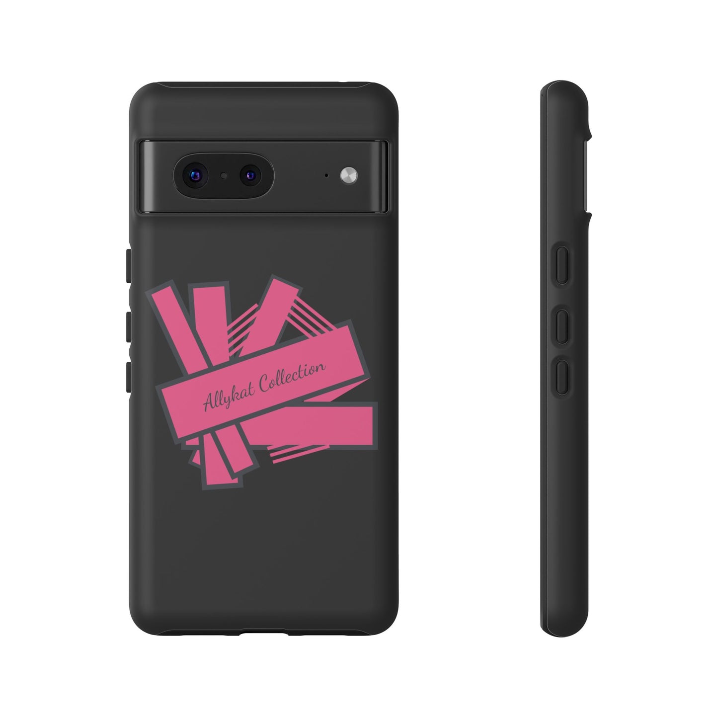 Stylish Tough Phone Case - Allykat Collection - Pink Stripes Design