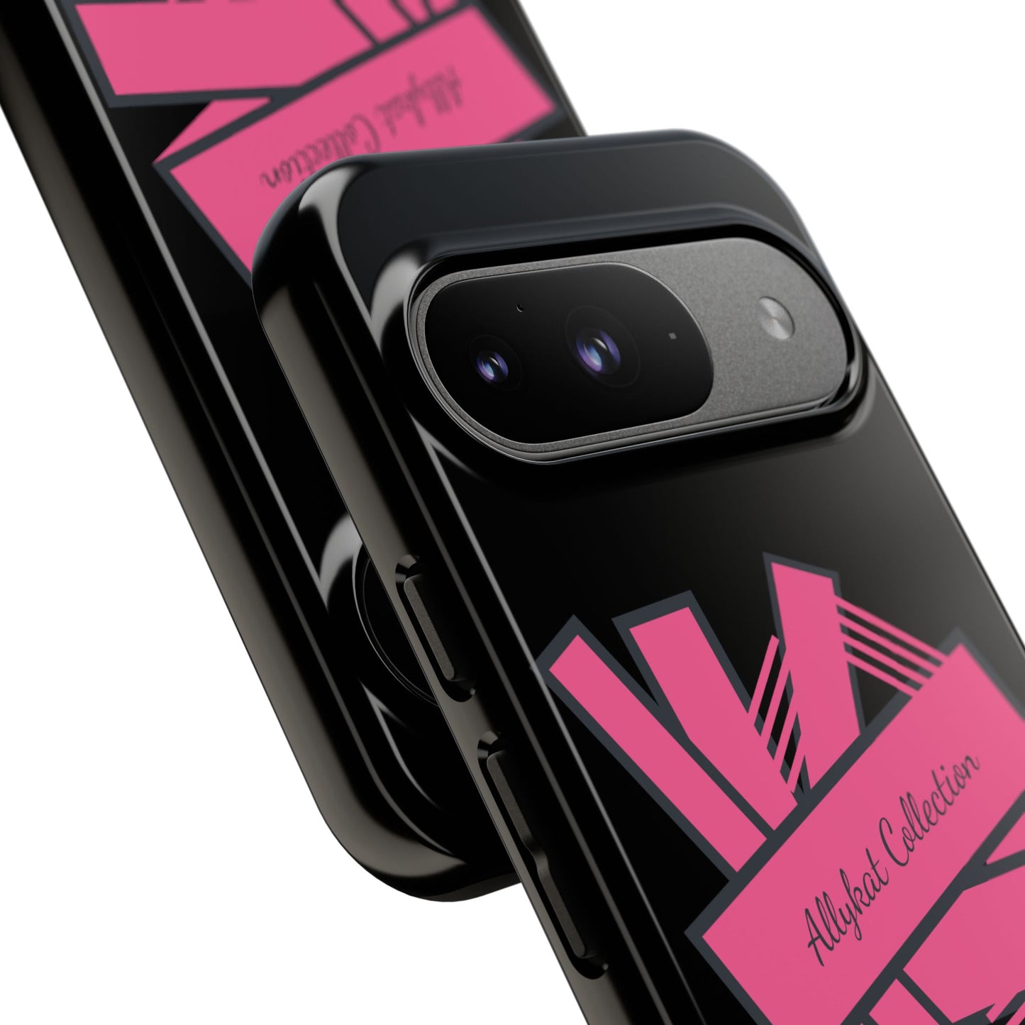 Stylish Tough Phone Case - Allykat Collection - Pink Stripes Design