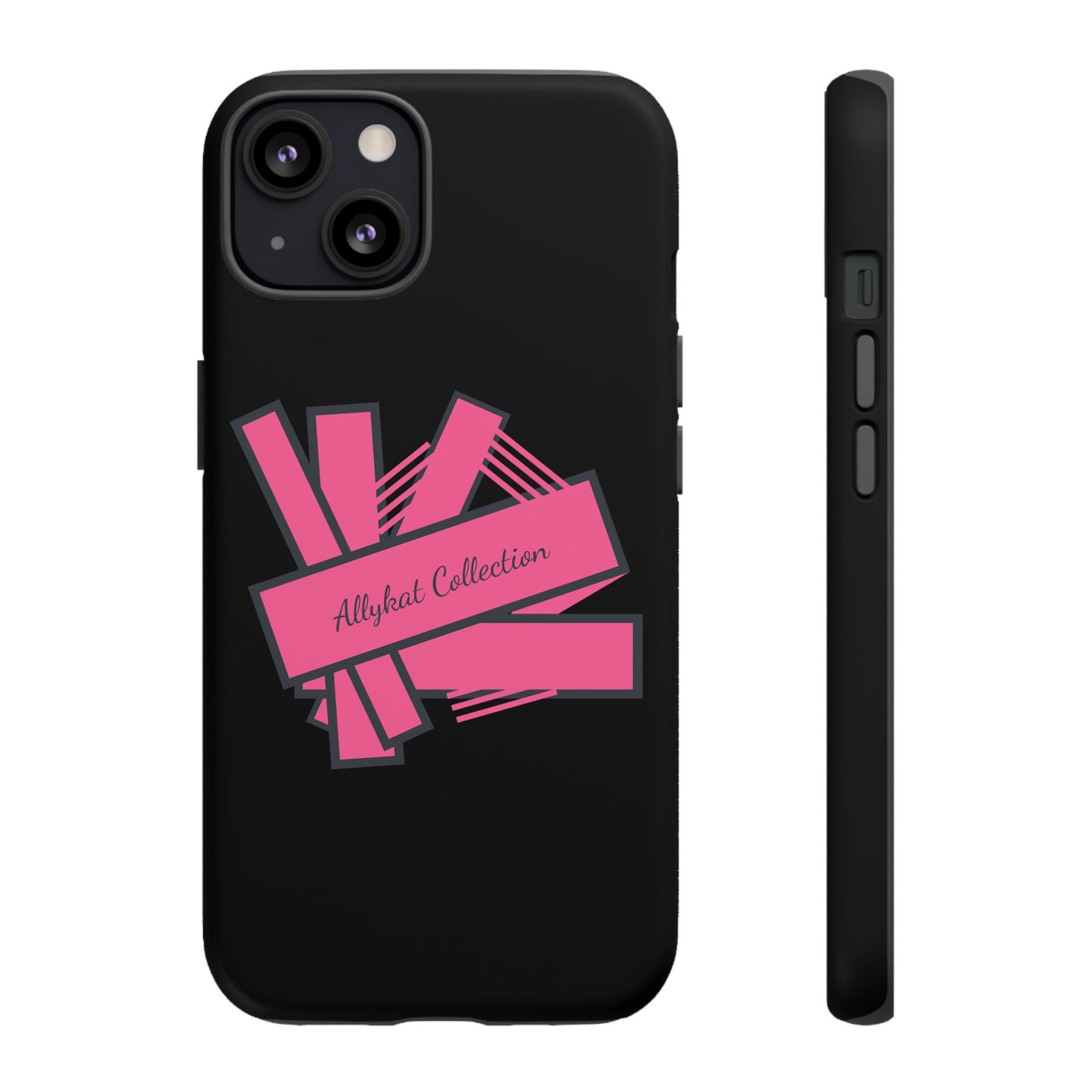 Stylish Tough Phone Case - Allykat Collection - Pink Stripes Design