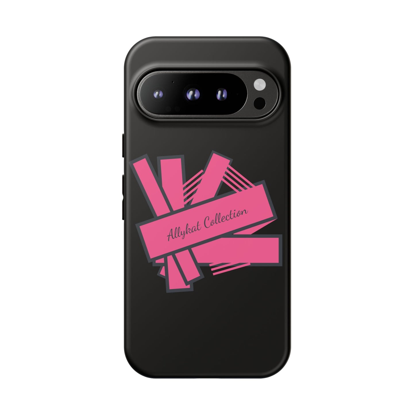 Stylish Tough Phone Case - Allykat Collection - Pink Stripes Design