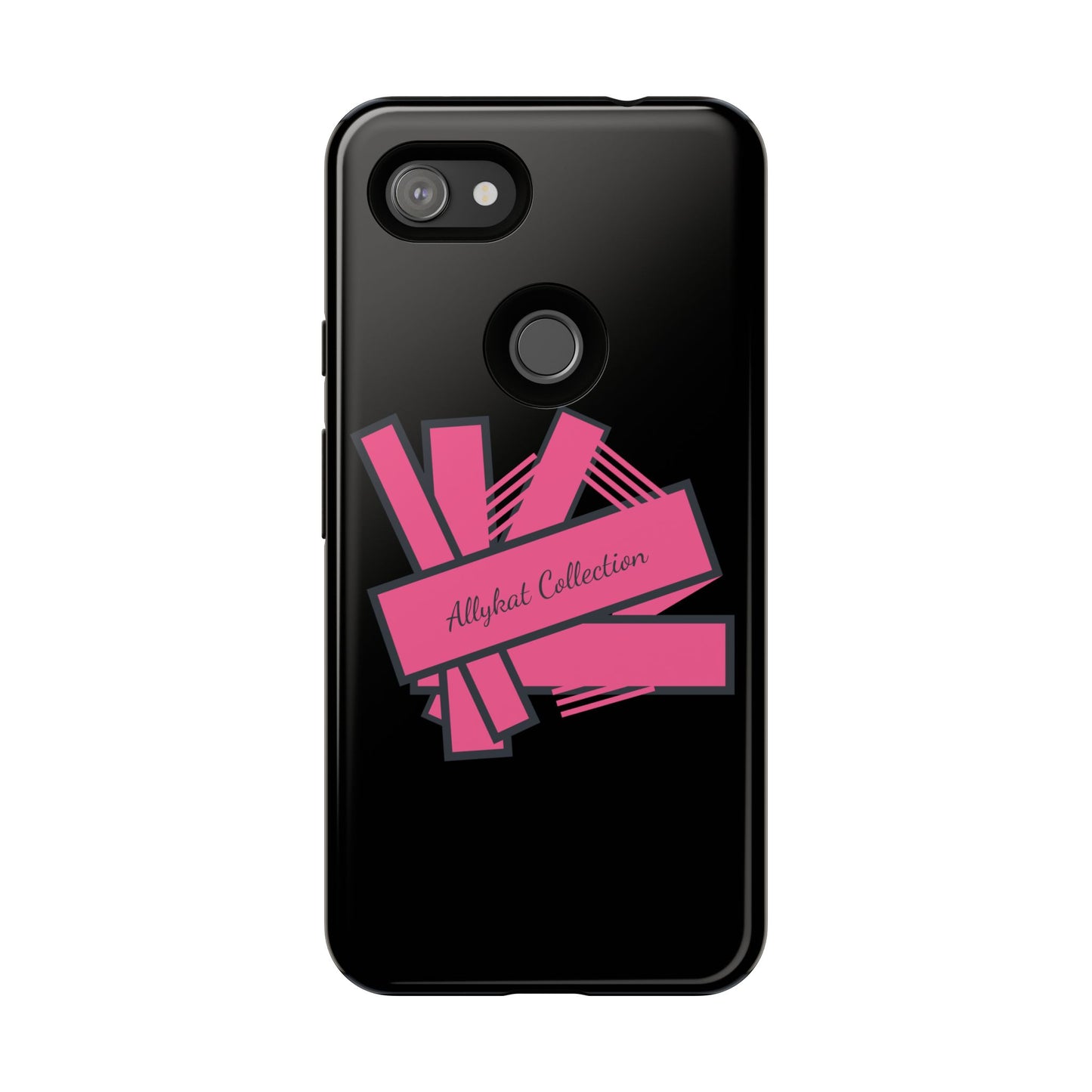 Stylish Tough Phone Case - Allykat Collection - Pink Stripes Design