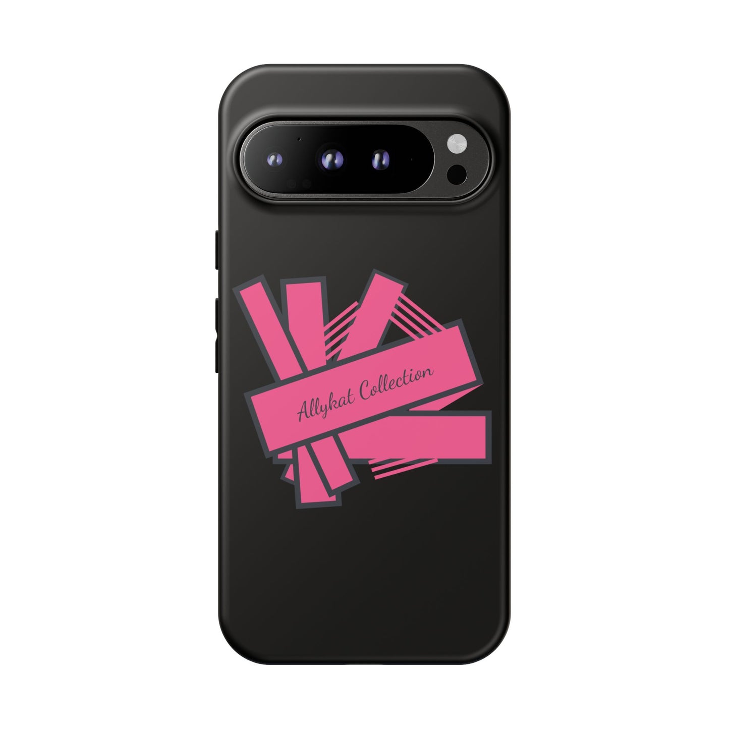 Stylish Tough Phone Case - Allykat Collection - Pink Stripes Design