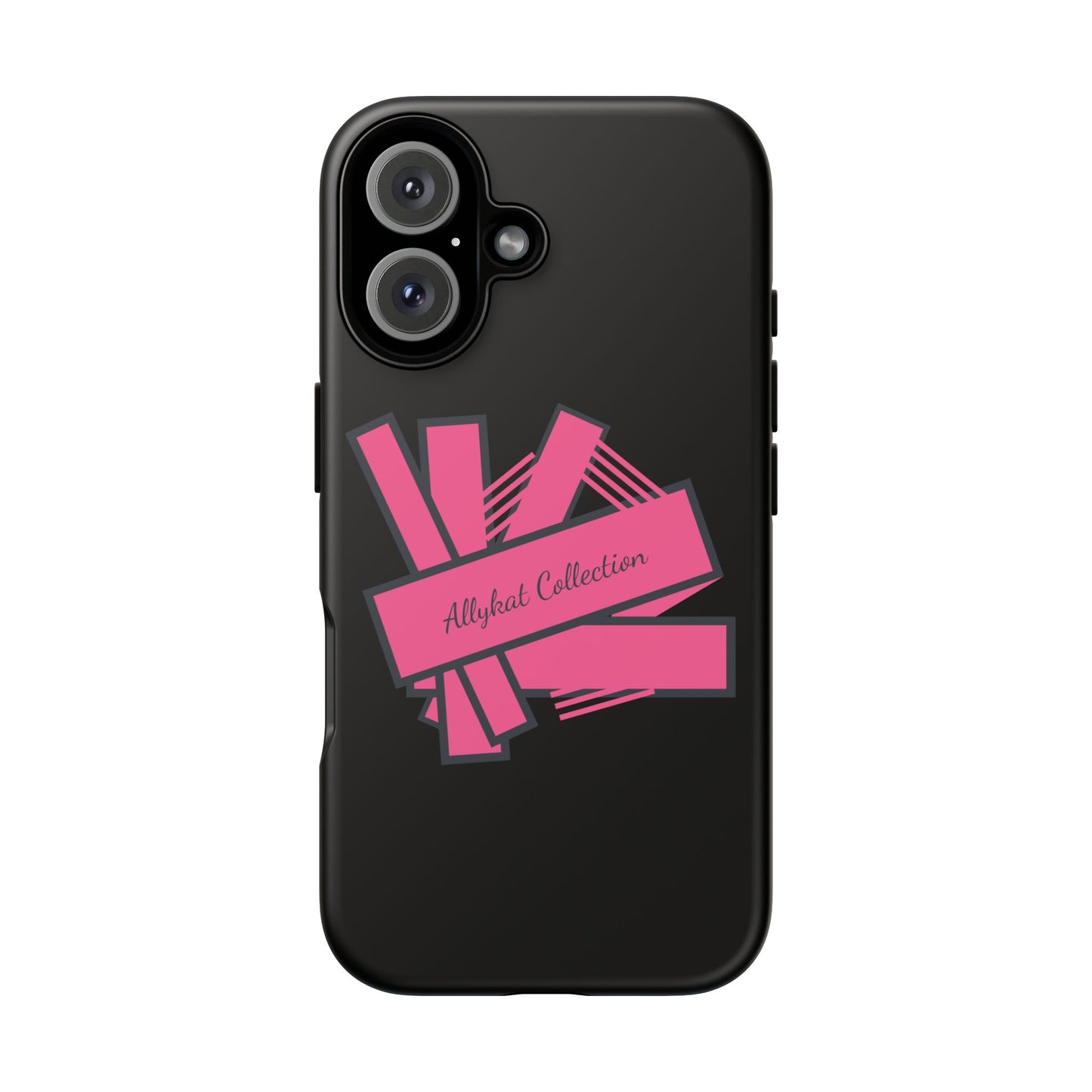 Stylish Tough Phone Case - Allykat Collection - Pink Stripes Design